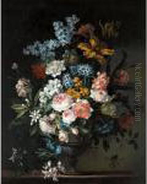 A Still Life Of Flowers In A Vase - view 1