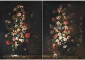 Nature Morte Con Vaso Di Fiori by Jean-Baptiste Monnoyer