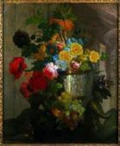 A Bouquet Of Summer Flowers by Jean-Baptiste Monnoyer