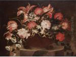 Still Life Of Flowers by Jean-Baptiste Monnoyer