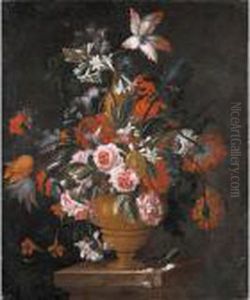 Natura Morta Con Vaso Di Fiori by Jean-Baptiste Monnoyer