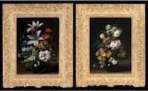 Still Life With Lilies,
Carnations, Narcissi And Other Flowers In A Glass Bowl Still Life Of
Roses, Narcissi, Primulas And Other Flowers In A Glass Vase by Jean-Baptiste Monnoyer
