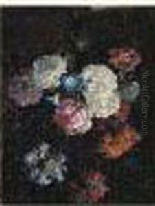 Nature Morte Au Vase De Fleurs Sur Un Entablement by Jean-Baptiste Monnoyer
