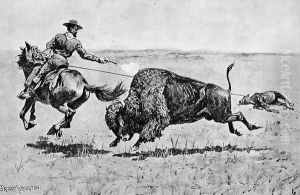 Mr. Jones's Adventure by Frederic Remington