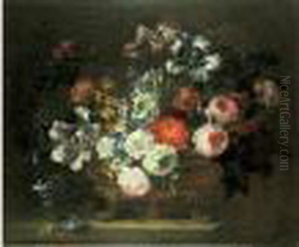 Bouquet De Fleurs Sur Un Entablement - view 1