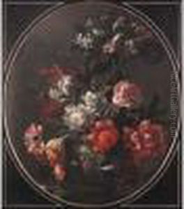 Vase De Fleurs Sur Un Entablement Vase De Fleurs Sur Un Entablement