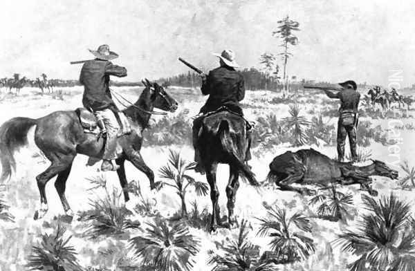 Fighting over a stolen herd - view 1