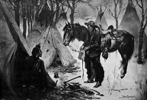 On The Cattle Range by Frederic Remington