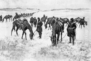 Cavalry Column out of Forage by Frederic Remington