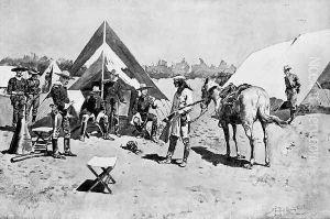 Satisfying the Demands of Justice, The Head by Frederic Remington