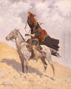 The Blanket Signal 1896 by Frederic Remington