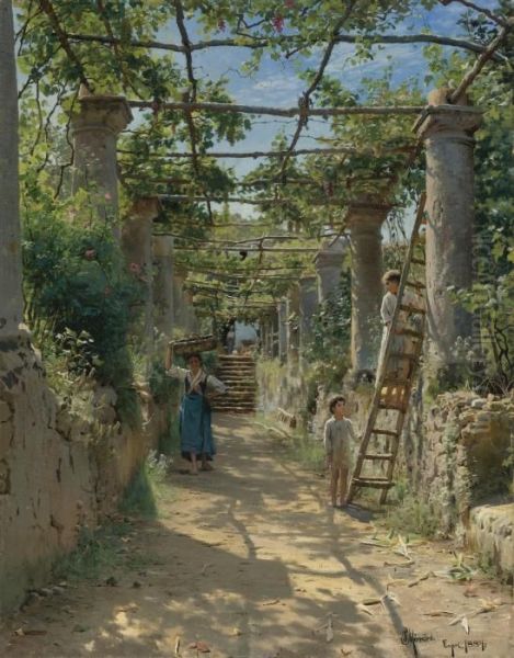 In The Shadow Of An Italian Pergola - view 1