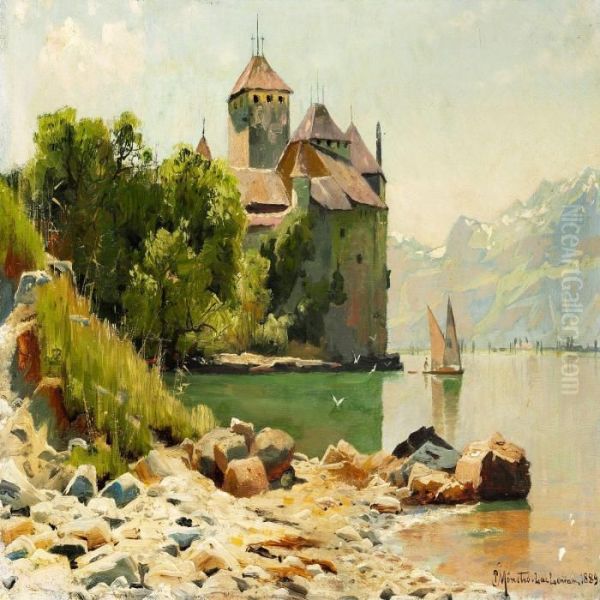 View Of Lake Geneva With Chillon Castle - view 1