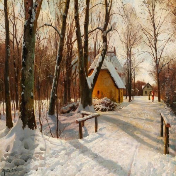 Winter Day On The Outskirts Of The Woods - view 1