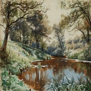 Summer Day At A Forest Lake