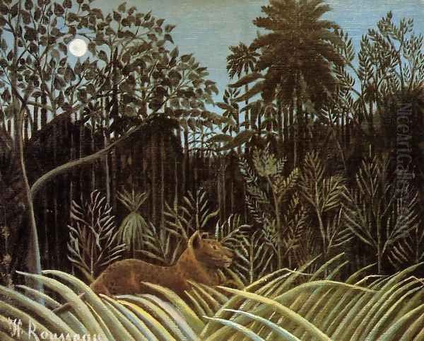 Jungle with Lion - view 1
