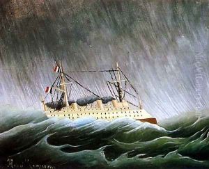 The Boat In The Storm by Henri Julien Rousseau