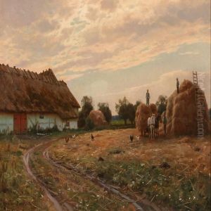 Summer Evening At A Farm