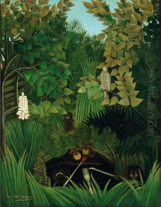 The Merry Jesters by Henri Julien Rousseau