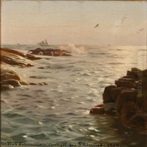 Coastal Scene From Sandvig On Bornholm, Denmark