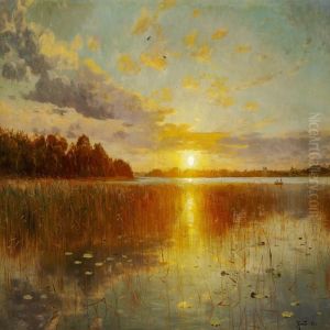 Sunset Over A Danish Fiord