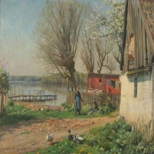 Life On A Farm By A Lake, Spring