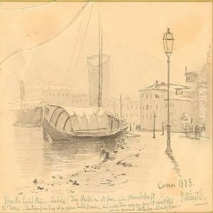 Harbour Scene From Comar, 
Italy