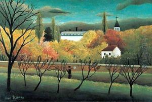 An Orchard by Henri Julien Rousseau
