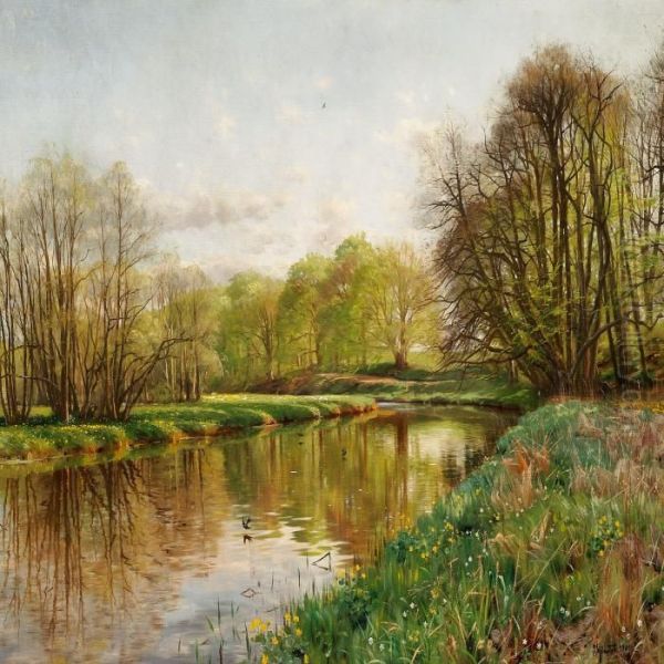 Springtime Along The Stream - view 1