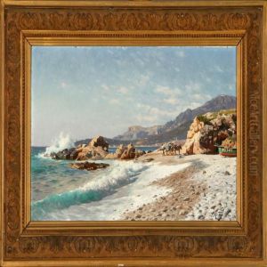 Coastal Scenery Fromitaly by Peder Mork Monsted