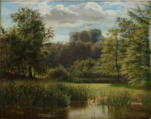 Parklandskap by Peder Mork Monsted
