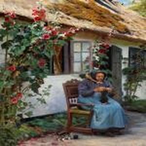 Granny Knitting Asock