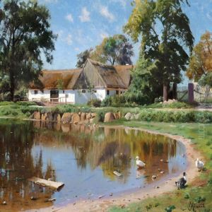 The Village Pond In Thevillage Saeby Near Roskilde The Village Pond In Thevillage Saeby Near Roskilde