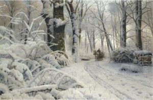 Forest In Winter by Peder Mork Monsted