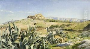 View Of The Acropolis From The Observatory,athens