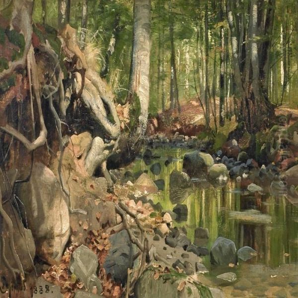 Forest Scenery Withstream - view 1