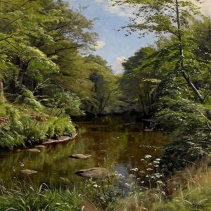 Summerlandscape With Astream