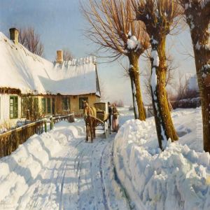 Winterlandscape From Herstedvester Winterlandscape From Herstedvester