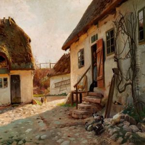 Sunshine In The Yard by Peder Mork Monsted
