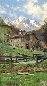 Alpine Landscape by Peder Mork Monsted