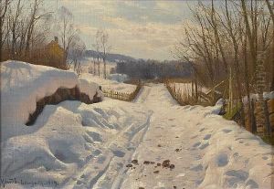 Winter Landscape, Langsith by Peder Mork Monsted