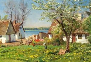 White Farmhouses, Springtime