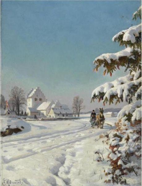 I Snelandskab (in A Snowy Landscape) - view 1