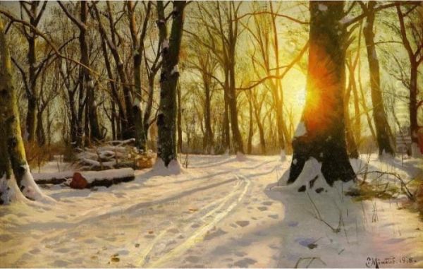 Vinterdag Charlottenlund Skov (a Winter's Day In The Woods Of Charlottenlund) - view 1