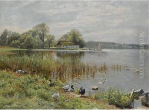 AEnder Ved En Dam (ducks By A Pond)