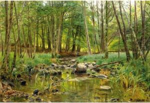 Woodland Stream by Peder Mork Monsted
