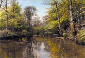 Forar Ved Soen (a Lake In Early Spring) by Peder Mork Monsted