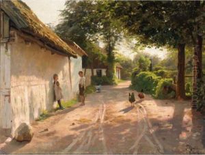 Udenfor Huset (outside The Cottage) by Peder Mork Monsted