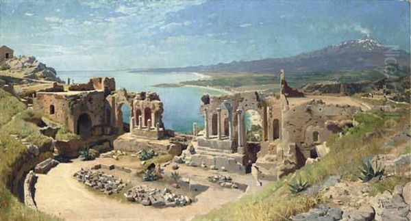 The Amphitheatre At Taormina - view 1
