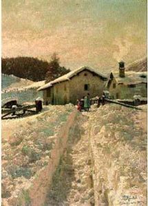 Paysage De Neige Anime by Peder Mork Monsted